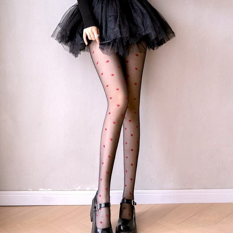 Collant Motif Femme Collant Fantaisie Femme Gabriella LOVIE Noir