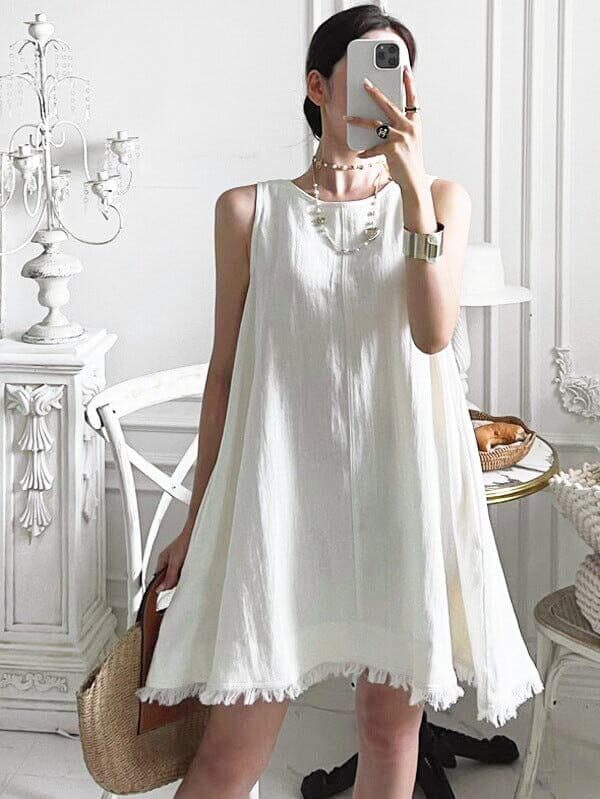 A-Line Dress Linen | Breathable fabric & flattering cut Les Petits Imprims A-Line Dress Linen | Breathable fabric & flattering cut Les Petits Imprims