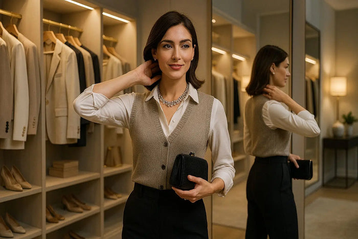 Gilet parfait pour le bureau : élégant et décontracté, trouvez l'équilibre idéal au travail