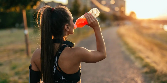 Femme faisant une pause pendant une séance de running.