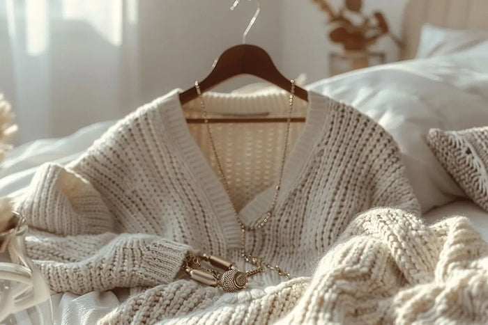 Look ultra-chic en 2 minutes : robe pull + accessoires essentiels