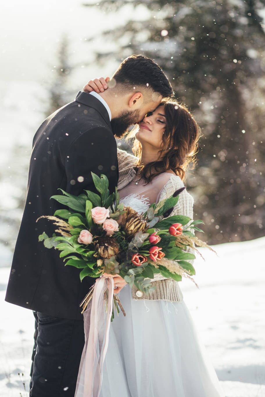 tenue mariage hiver - les petits imprimés - eshop tenue mariée hiver