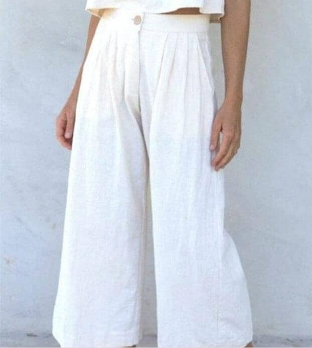 Pantalon fluide femme en coton - les petits imprimés - eshop pantalon large femme