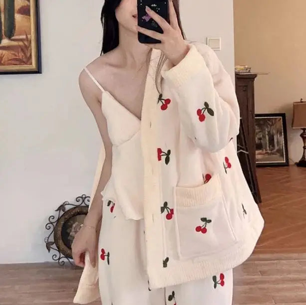 pyjama polaire femme - les petits imprimés - eshop pyjama femme