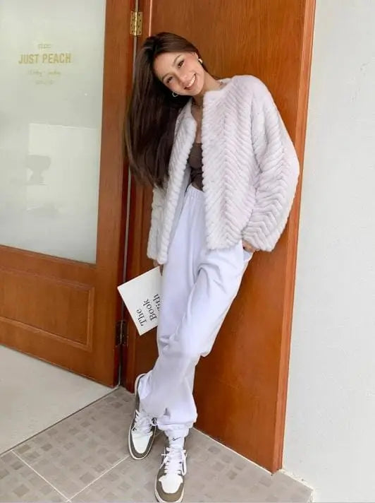 veste fausse fourrure femme - les petits imprimés - veste femme 