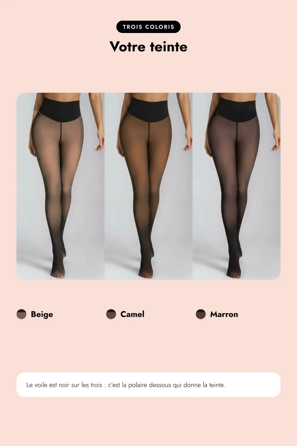 Flat Belly Fleece Tights - Elsa