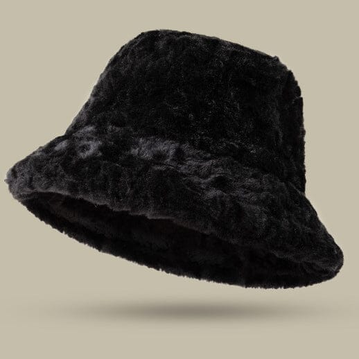 bob en fourrure noire pour femme de la collection aude, un chapeau tendance et confortable pour l'hiver