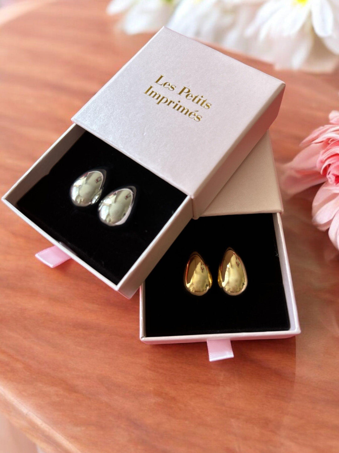 Boucles d'Oreilles Goutte d'Eau | Les Petits Imprimés