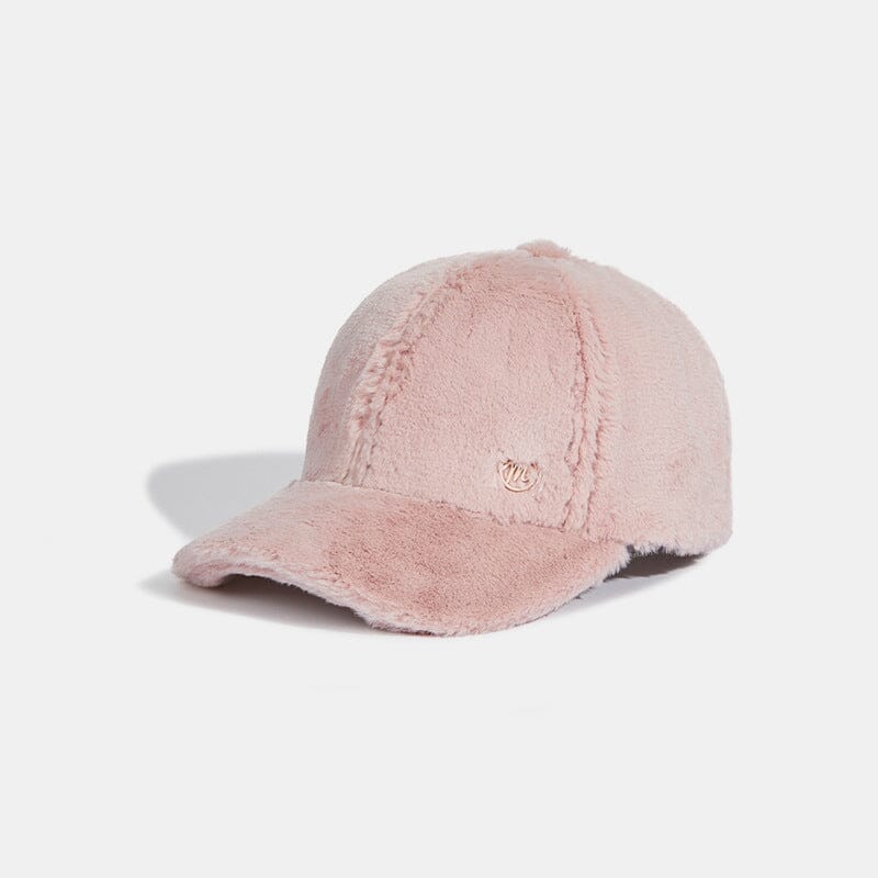 casquette en polaire rose pour femme idéale pour l'hiver modèle louise, accessoire chaud et tendance pour les saisons froides