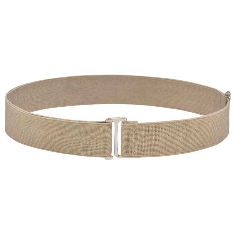 ceinture élastique beige modèle samantha avec boucle en métal et design ajustable pour un confort optimal