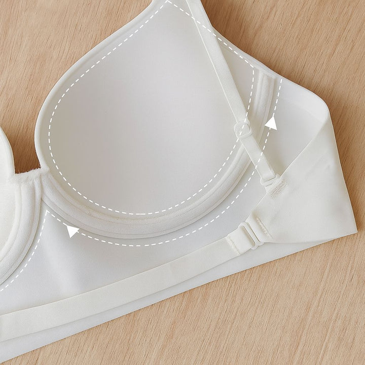 Soutien-gorge dos nu multipositions pour un maintien optimal et effet push-up, modèle adaptable et confortable Olympe