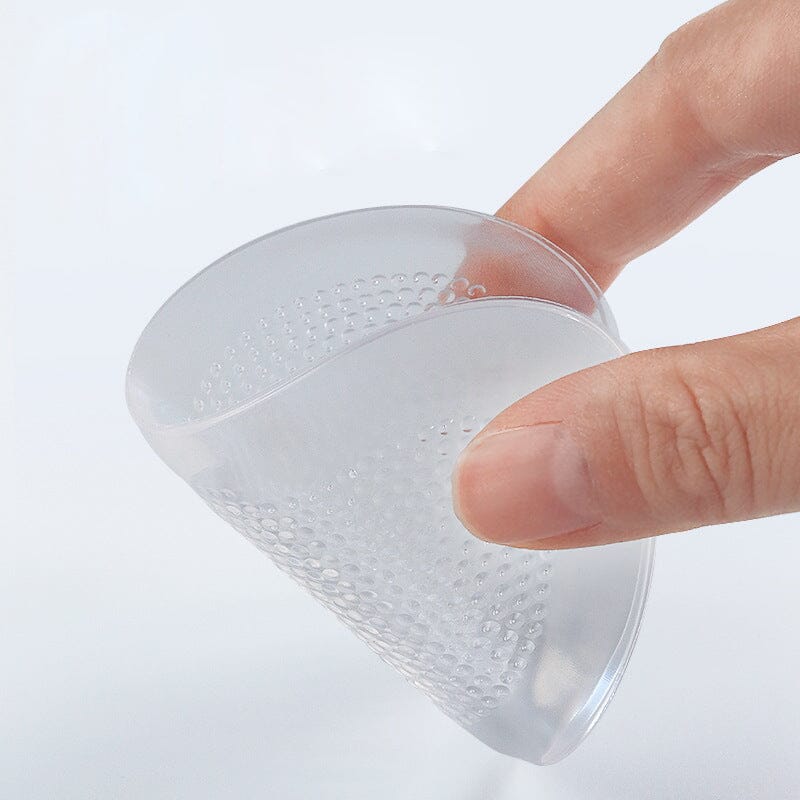 Coussinet plantaire en gel transparent pour réduire la douleur et améliorer le confort du pied, modèle avant-pied Anna.