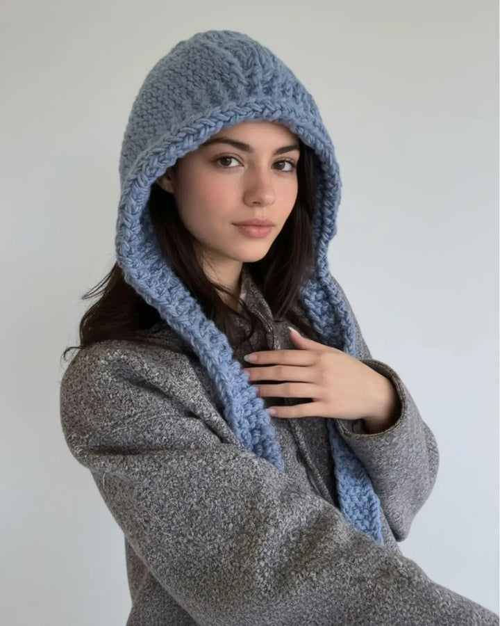 Écharpe Cagoule En Grosse Maille - Clarisse