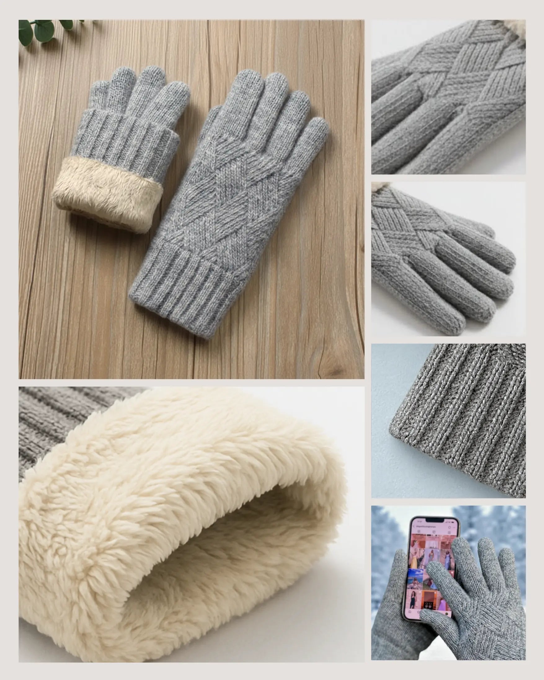 Gants Polaire Tactiles Femme