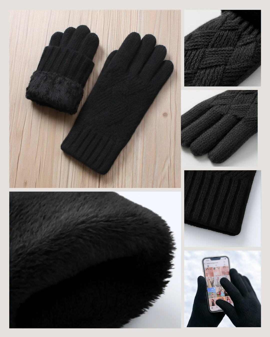 Gants Polaire Tactiles Femme