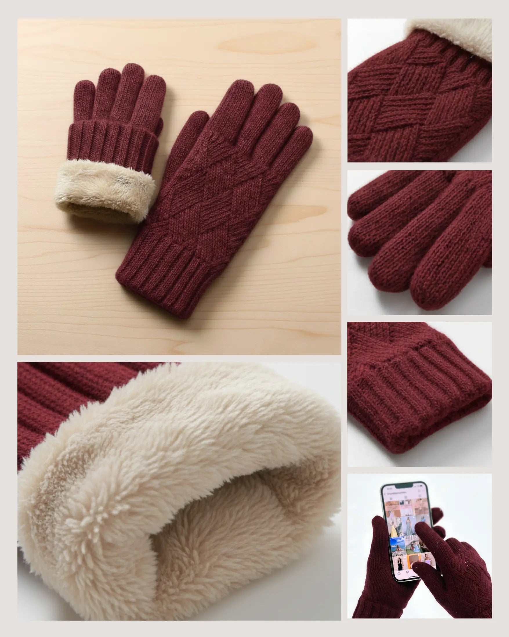 Gants Polaire Tactiles Femme