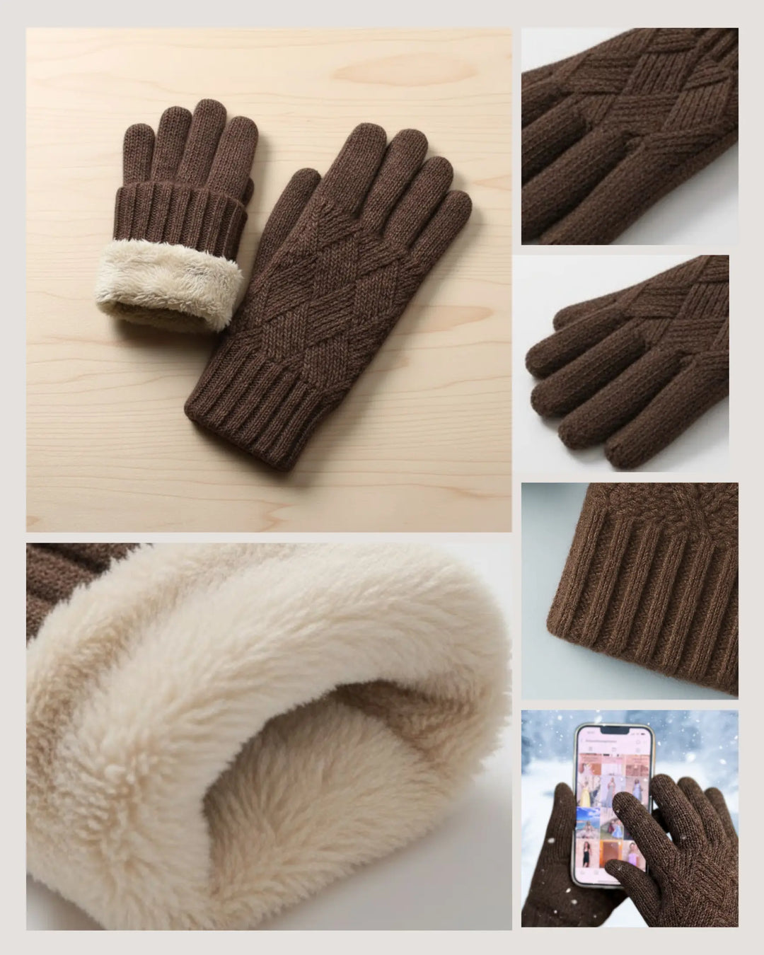 Gants Polaire Tactiles Femme