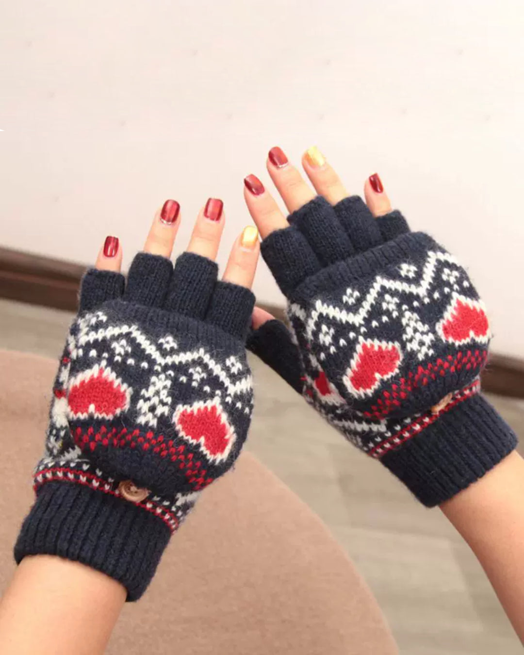 Gants Convertibles Laine - Lily