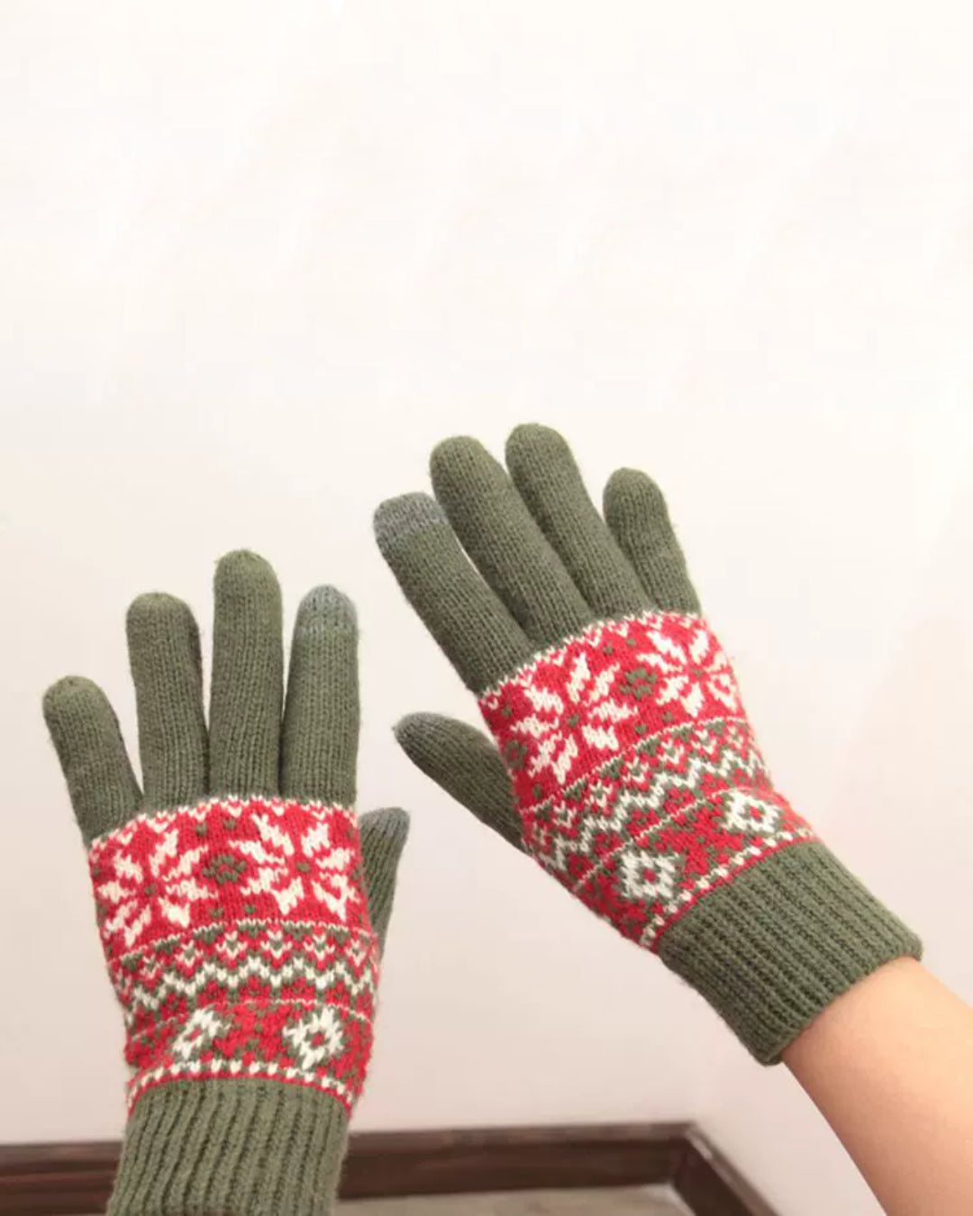Gants Tactiles Flocons - Martine