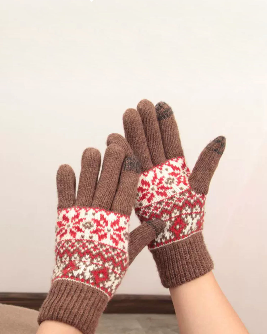 Gants Tactiles Flocons - Martine