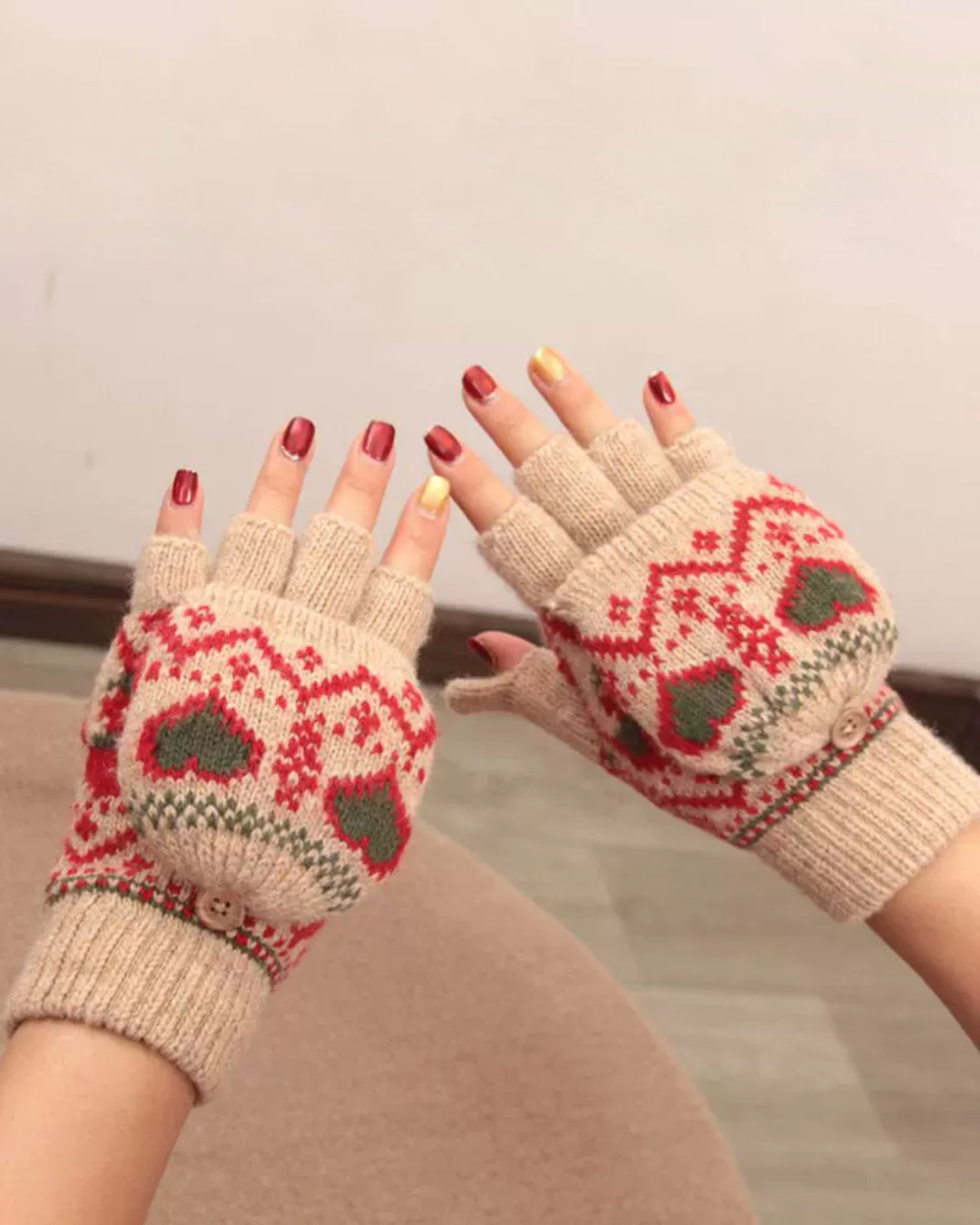 Gants Convertibles Laine - Lily