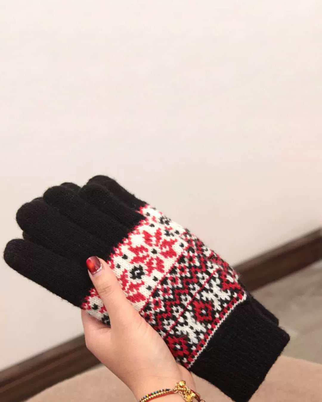 Gants Tactiles Flocons - Martine