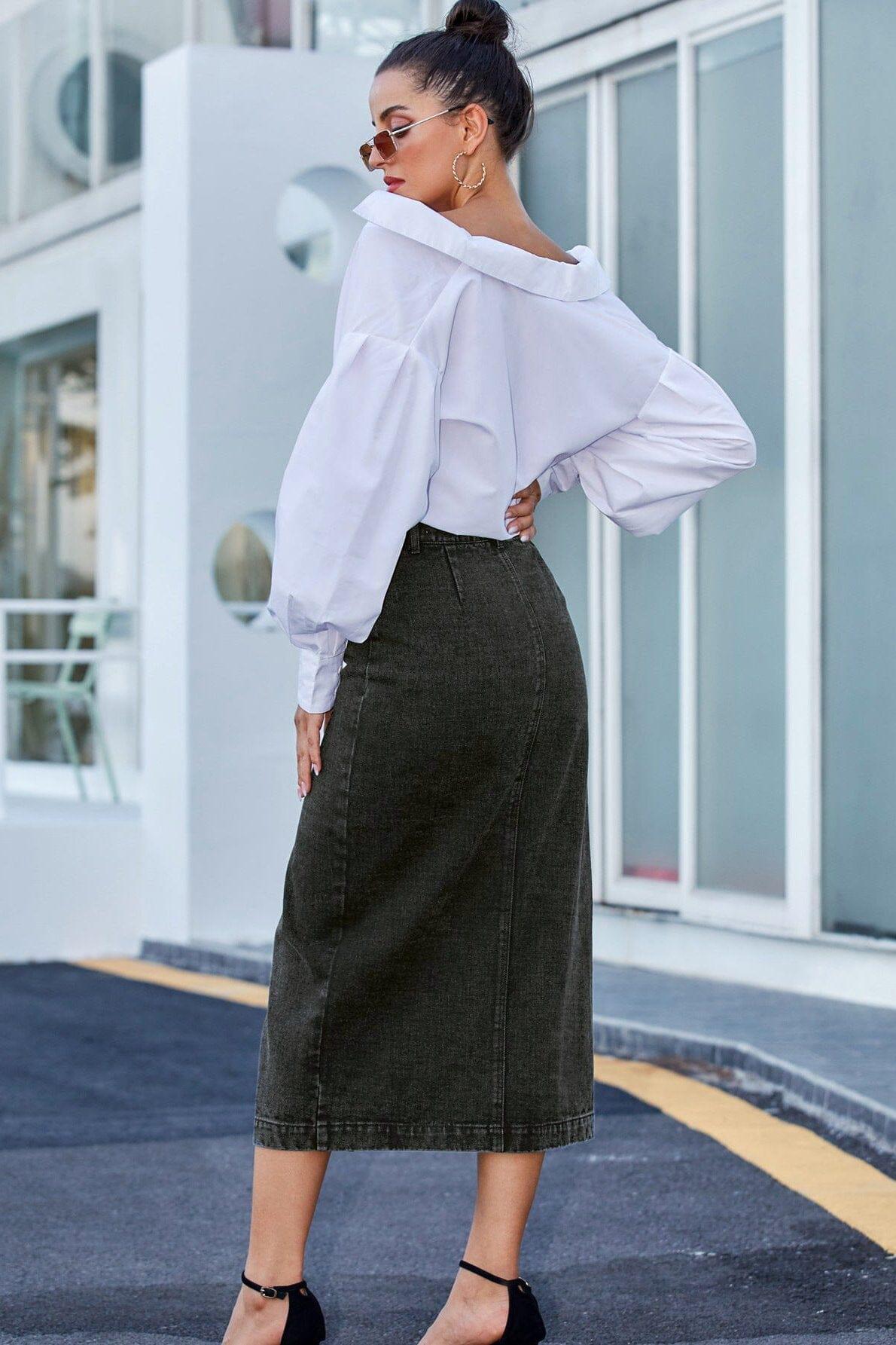 Chemise Et Jupe Longue Jupe Longue Blanche Chemise Avec Jupe Jupe