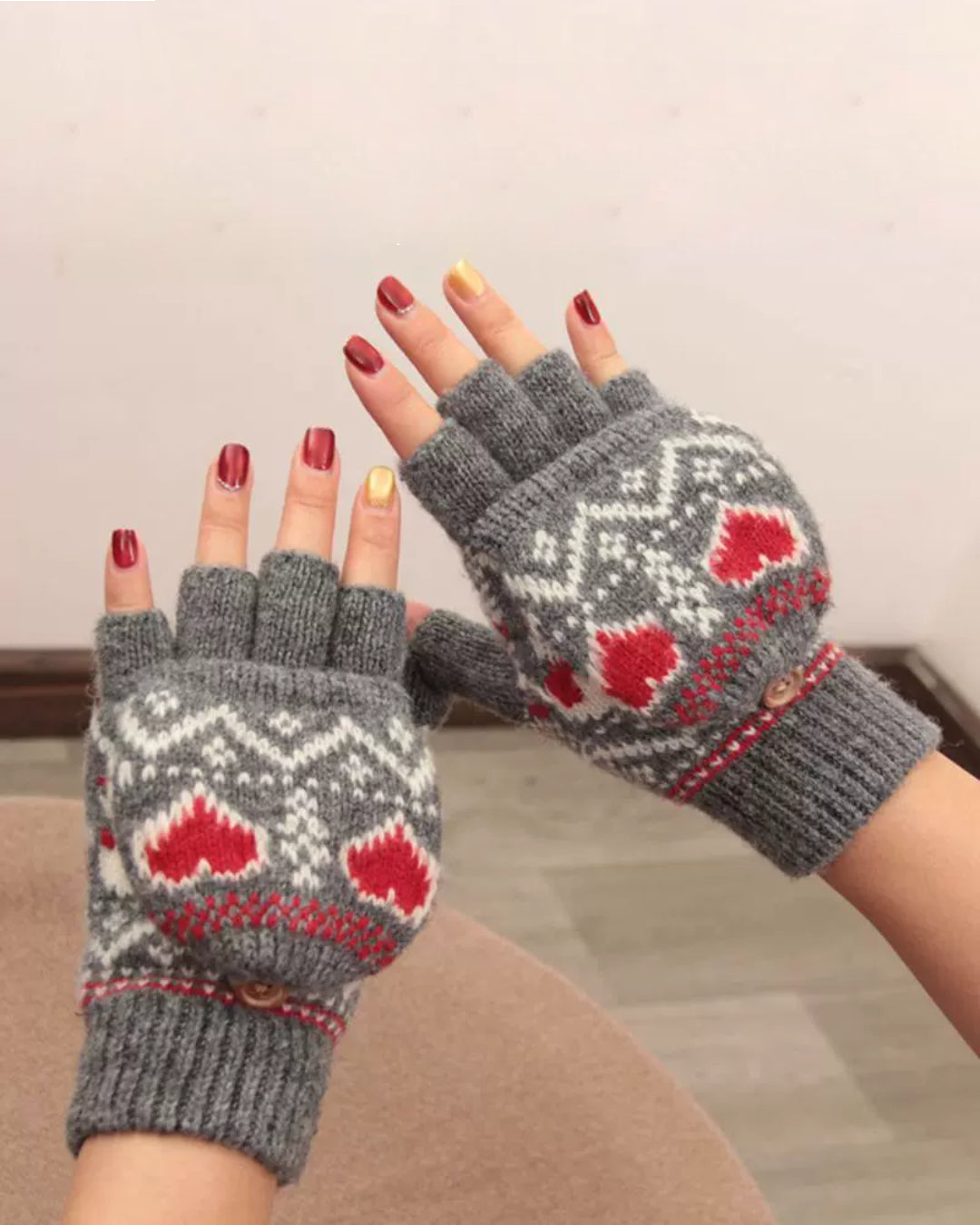 Gants Convertibles Laine - Lily