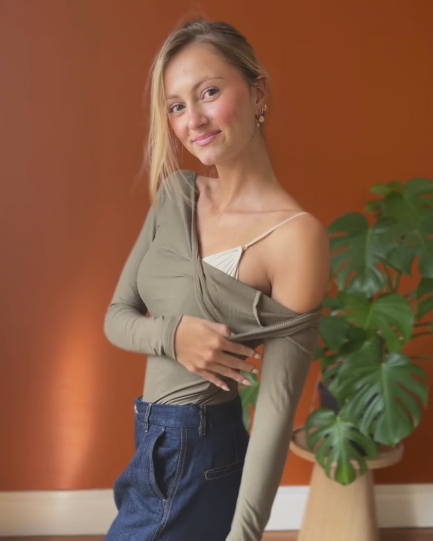 Body Dos Nu Manches Longues - Chiara