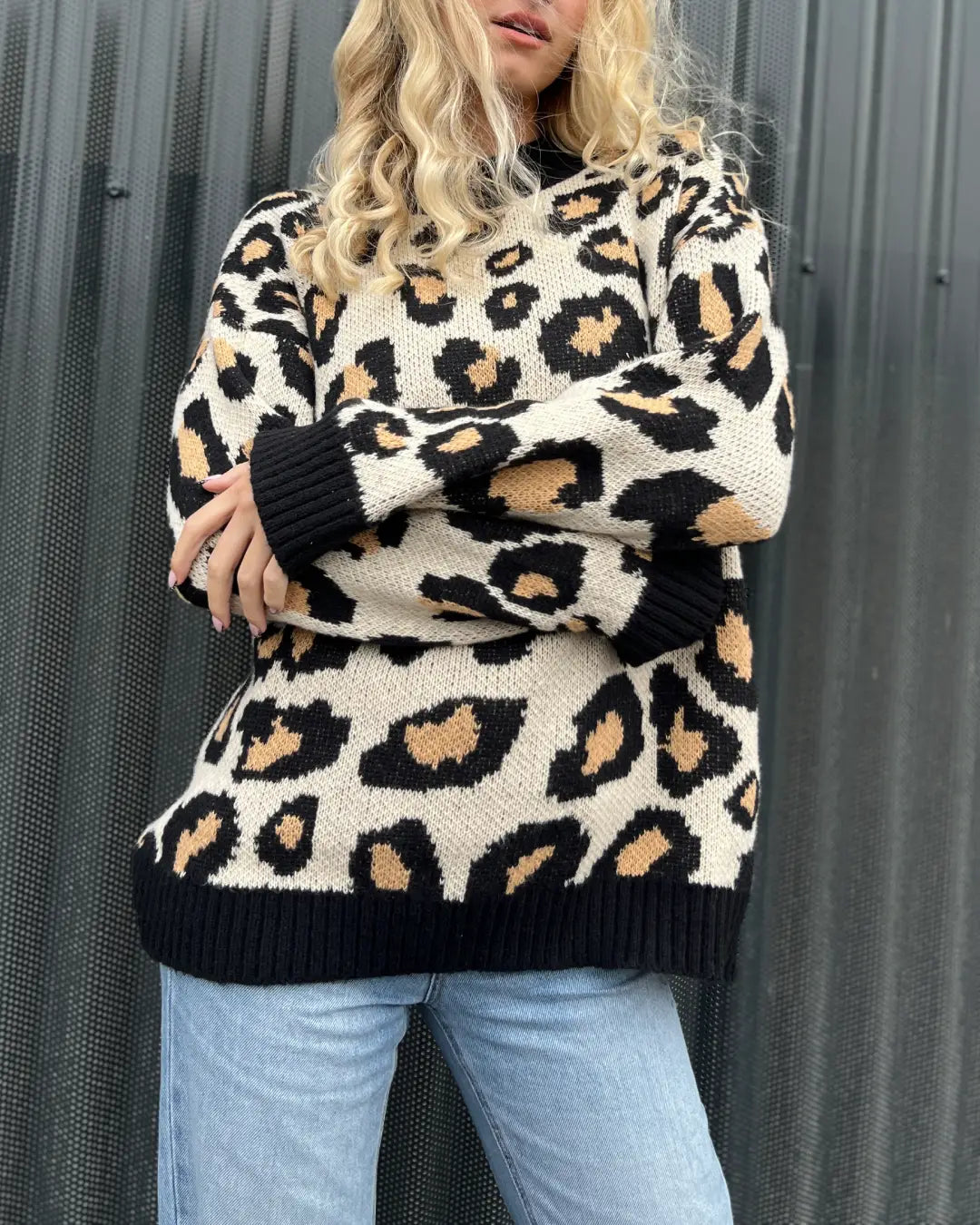 Pull léopard Josie élégant et tendance pour un look moderne, parfait pour ajouter une touche d'audace à votre tenue automnale.