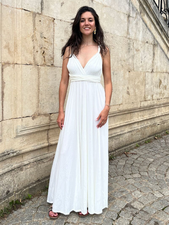 Robe multiposition Odyssée élégante et versatile pour toutes occasions, style infini et adaptable à votre goût.