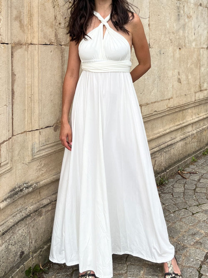 Robe multiposition Odyssée élégante et versatile pour toutes occasions, style infini et adaptable à votre goût.