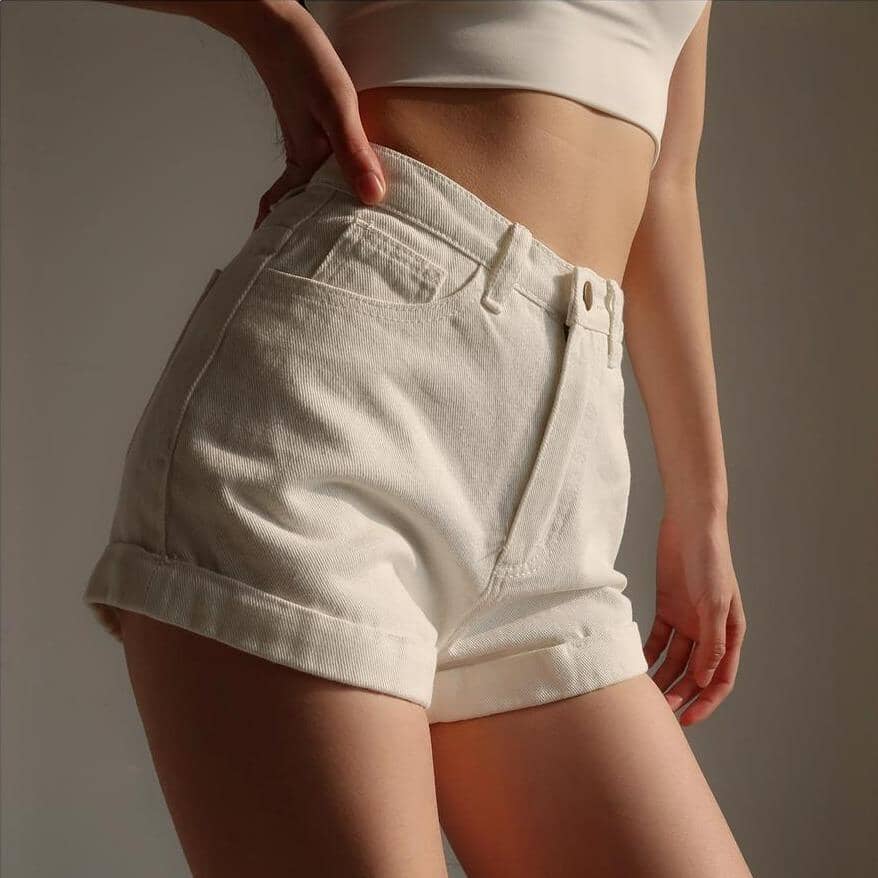 Short En Jean Taille Haute - Short Jean Taille Haute | Les 