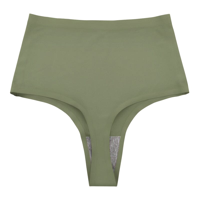 tanga taille haute maurine en vert olive avec une coupe confortable et élégante idéal pour un style chic et moderne