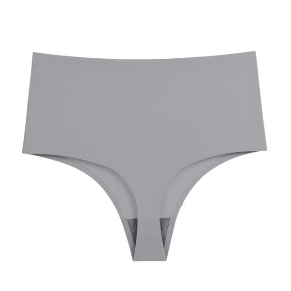 tanga taille haute maurine gris, sous-vêtement féminin confortable et élégant, idéal pour un maintien optimal et discret