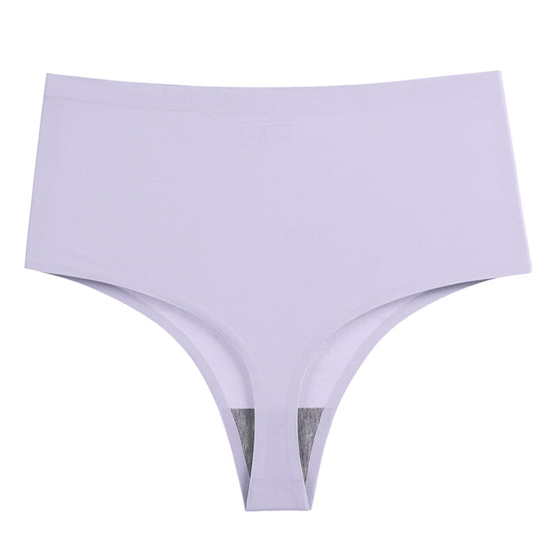 tanga taille haute maurine en coton doux couleur lavande, confortable et idéal pour un style moderne et élégant