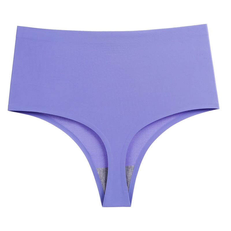 tanga taille haute maurine violet, lingerie élégante et confortable pour femmes, idéal pour un maintien optimal et discret