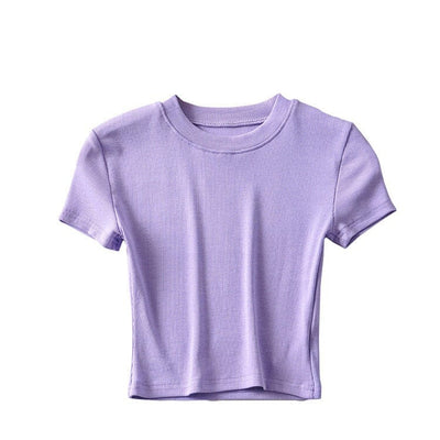 Femme portant Tee Shirt Court - Eline - Les Petits Imprimés