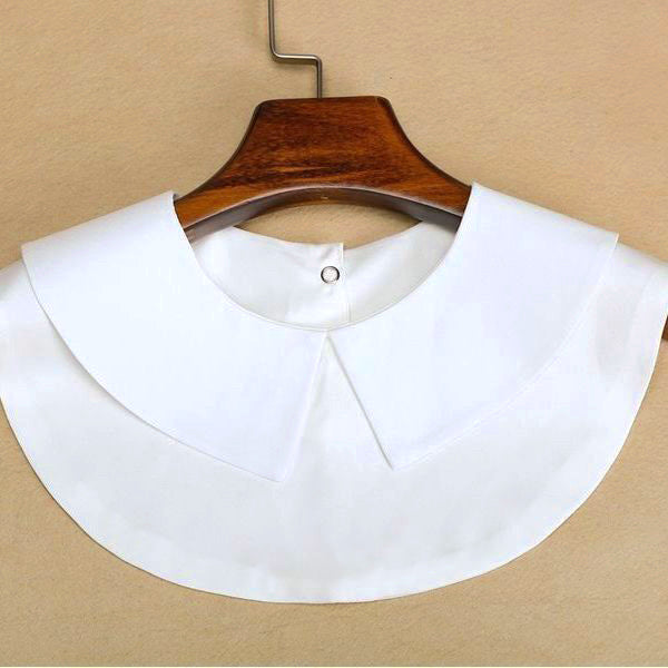 Lot D'anciens Cols Pour Chemisiers Femme + 1 Paire De Manchettes - Coton Et Lin - Blanc - Taille M - Vintage Début 1900