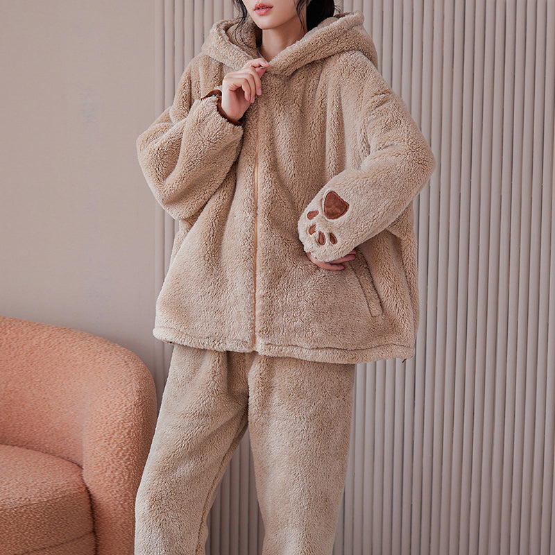 Pyjama Femme Hiver Ensemble Pyjama Doux Ensemble Pyjama Femme à