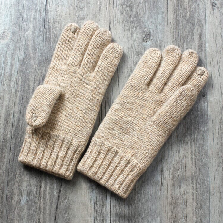 Gants D'hiver Pour Femme En Laine D'alpaga - Écran Tactile, Double Doublure Polaire, Chauds Et Confortables