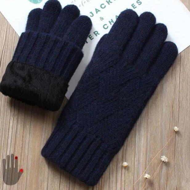 Gants D'hiver Tactiles Femme Similicuir - Doublure Polaire, Poignet Fourrure - Taille S/M, Usage Quotidien